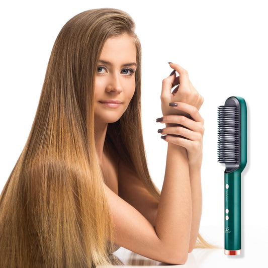 Cepillo alaciador de cabello con 5 niveles de temperatura